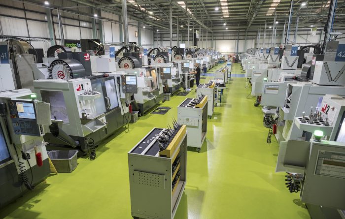 Protolabs CNC machining facility at its UK headquarters in Telford