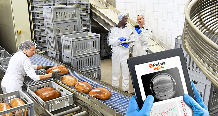 Through transformative innovations, Pelsis is leading the way in sustainable pest management. Pelsis digital tablet in bakery