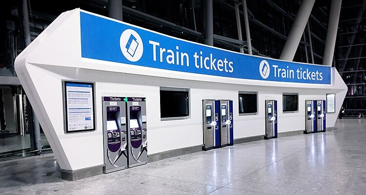 Automated train ticked booth