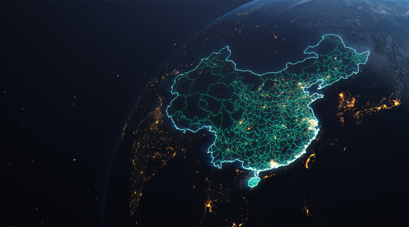 China highlighted on globe to support overcapacity in solar and electric vehicles article