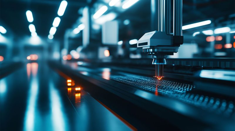 futuristic image of additive manufacturing machinery