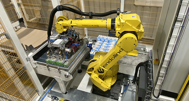 Endoline palletising robot
