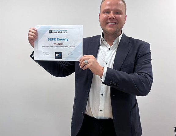 Sam Sherlock, Head of Corporate UK, SEFE Energy winner of Manufacturing Today's award