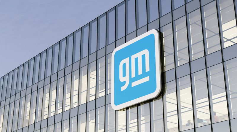 General Motors logo on US building