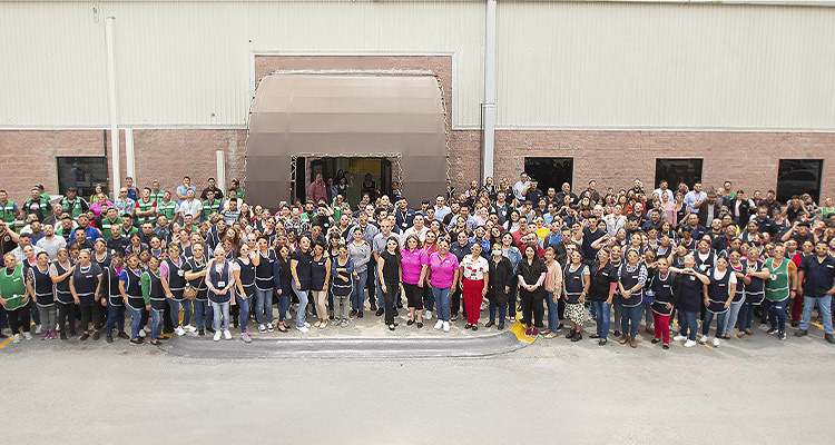 Ohmite staff outside their facility