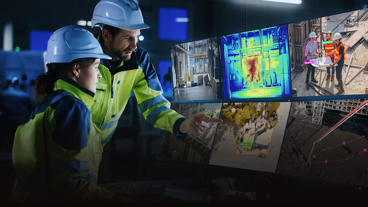demonstration or use of Hanwha Vision's security and surveillance solutions