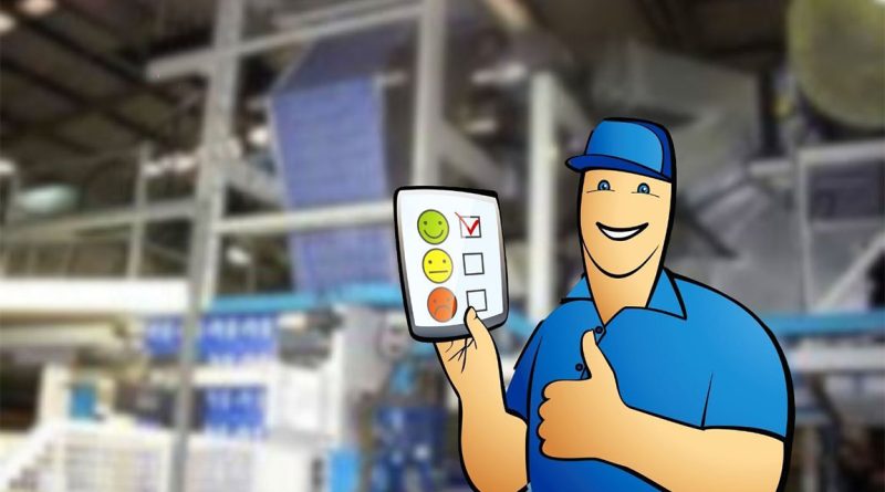 MrPeasy graphic overlaying manufacturing warehouse to support MRP software article