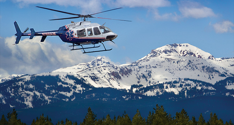 a Bell 407 helicopter