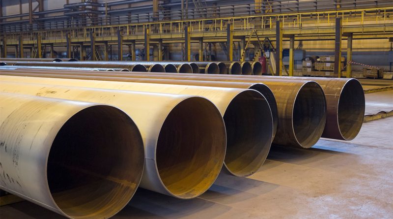 Welspun Tubular pipe mill facility in Little Rock Arkansas during manufacturing expansion