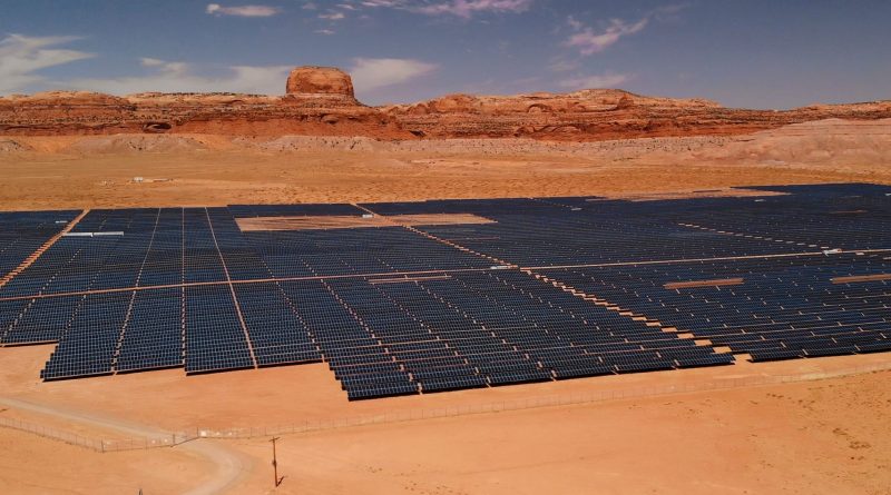 Solar power plant located in Arizona