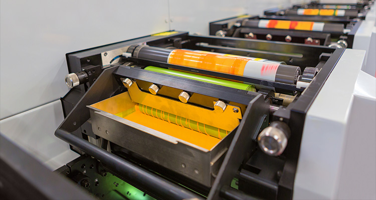 a flexographic printing machine