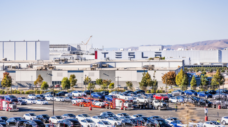 Tesla Factory located in East San Francisco bay area