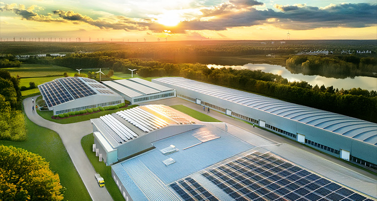the ABB Chassieu site, which has been modernized to become an energy-efficient facility