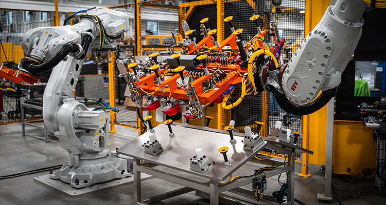 industrial automation in a manufacturing facility