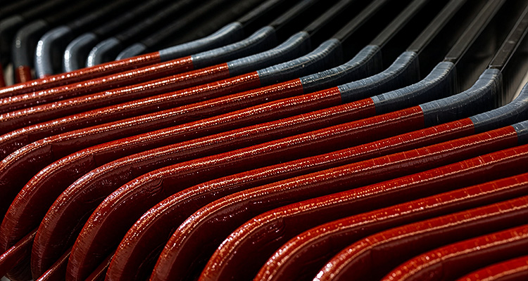 several high-voltage diamond coils