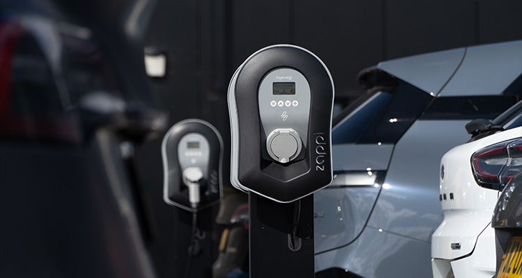 a myenergi Zappi smart EV charger.