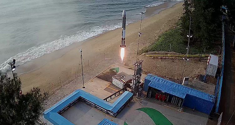 the launch of the Agnibaan SOrTeD rocket