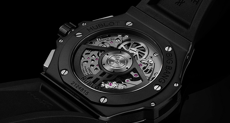 a Hublot Big Bang Unico Black Magic watch