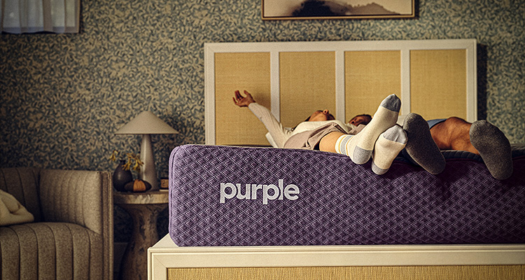 a Purple mattress, which features their proprietary GelFlex Grid technology