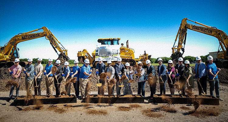 a groundbreaking ceremony