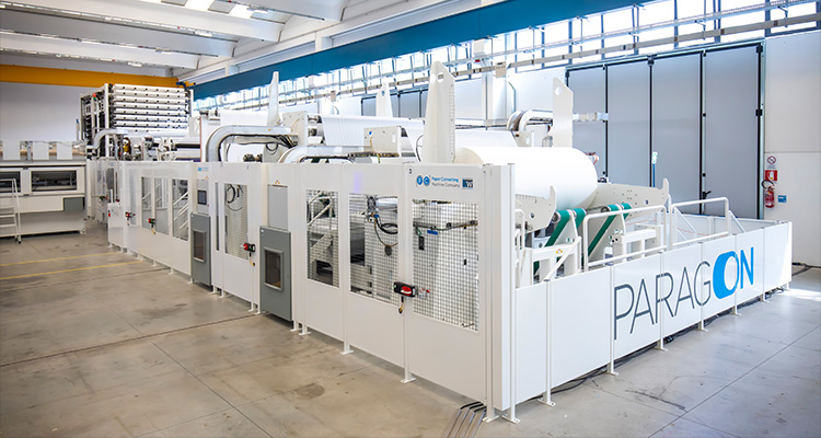 an industrial paper converting machine